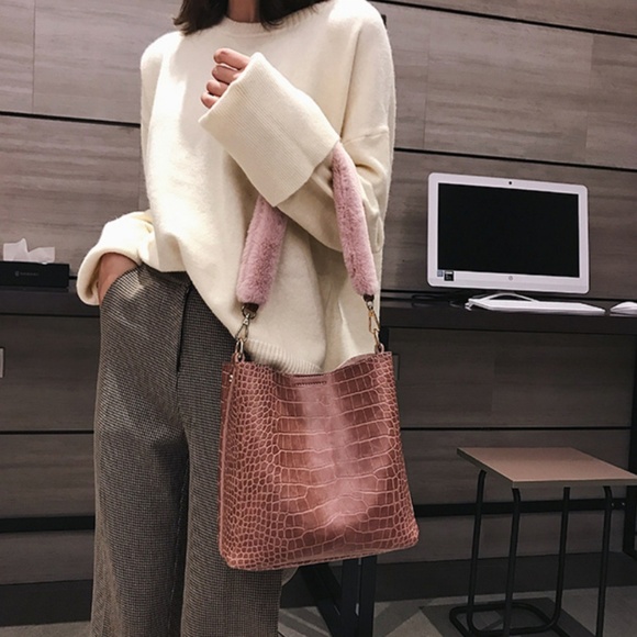 NEW ROME 2pc/set Leather Shoulder Crossbody Purse - Picture 5 of 8